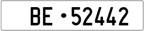 Trailer License Plate